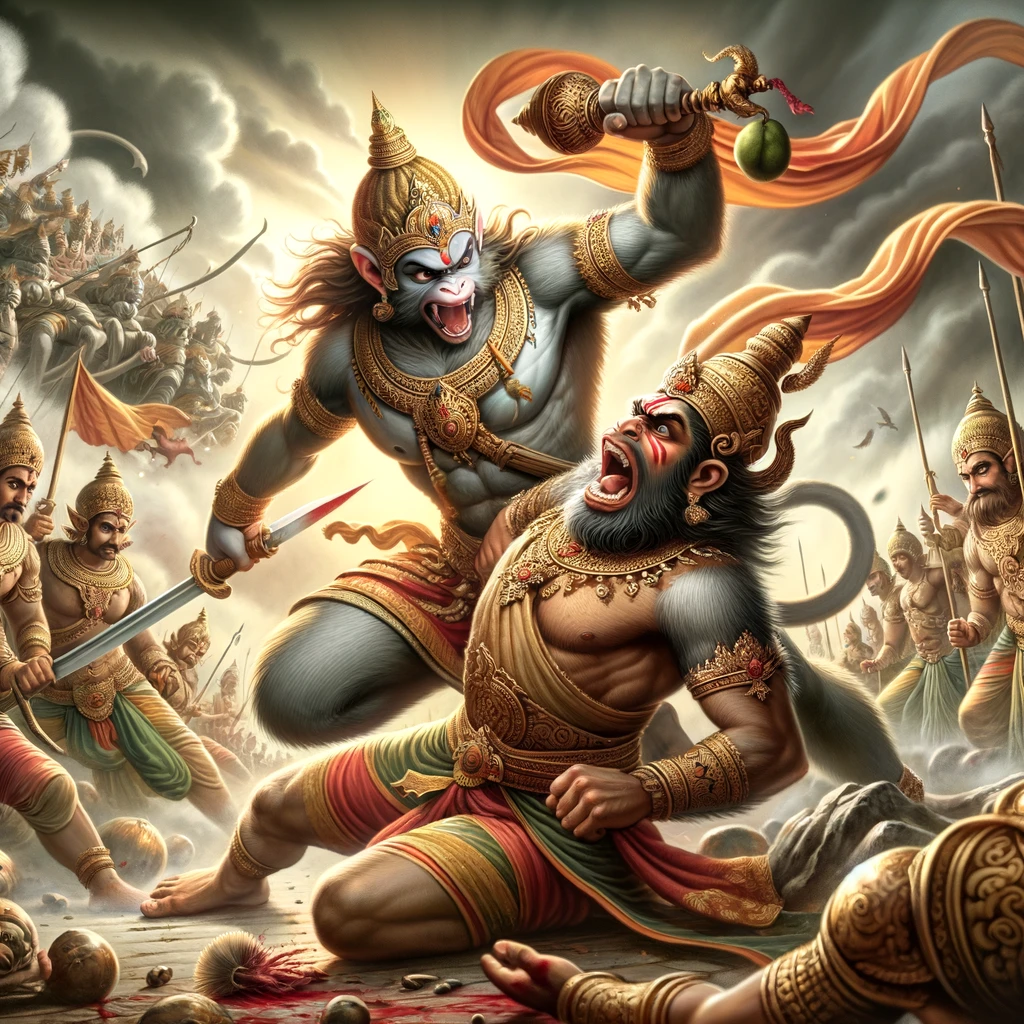 Angada Kills Mahaparshva